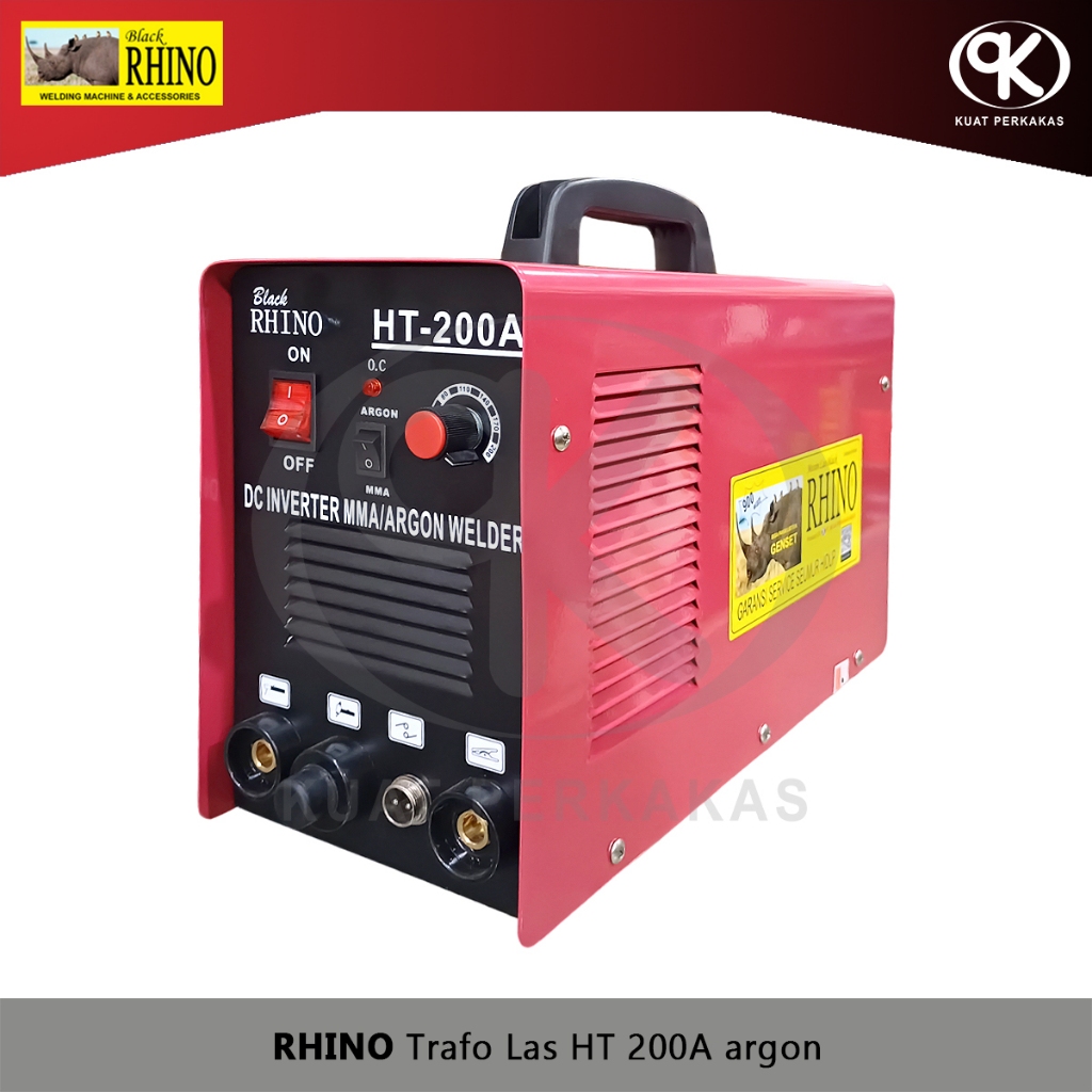 Trafo Las Argon RHINO HT 200A Mesin Las Listrik Inverter 900Watt