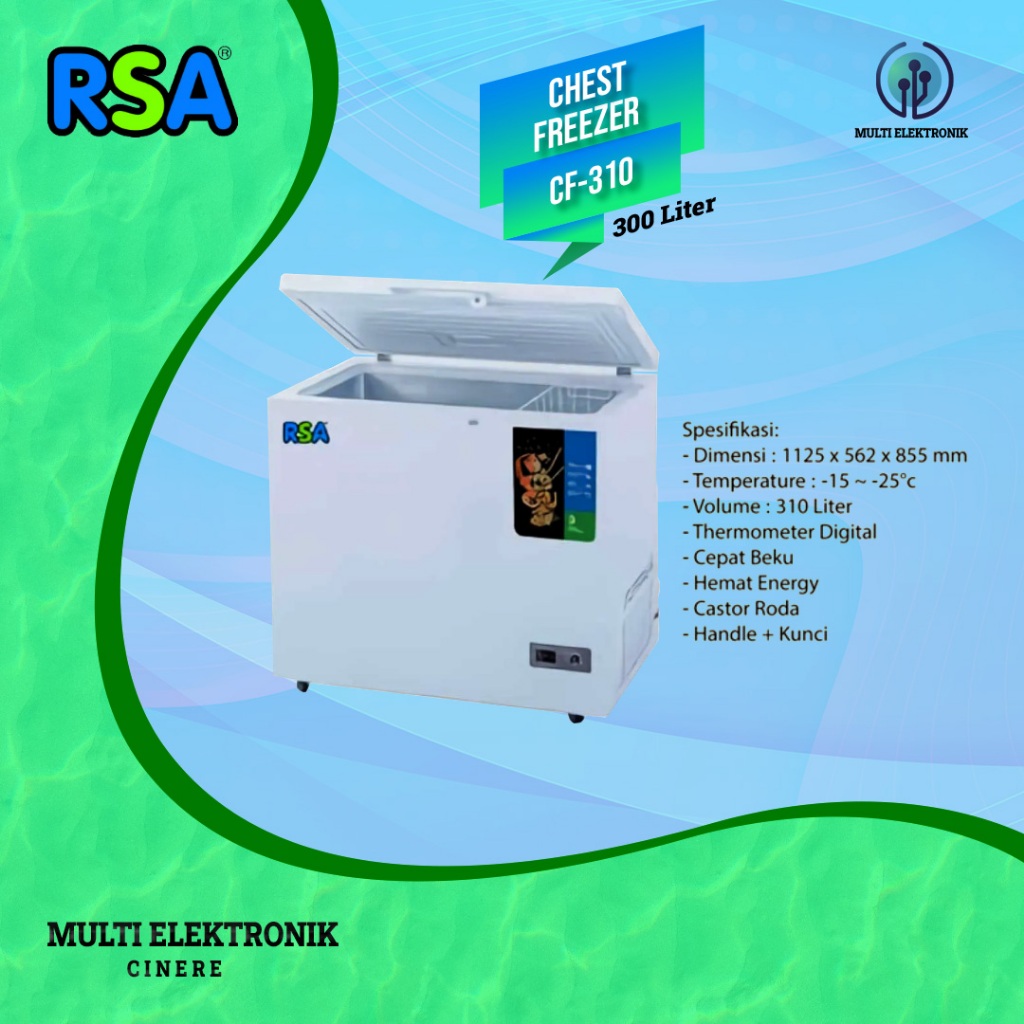 RSA Chest Freezer CF310 / CF 310 / CF-310 Freezer Box