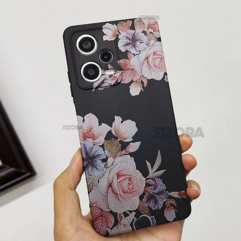 SIZORA OFFICIAL - BG100- GAMBAR BUNGA CASING HP READY FOR XIAOMI REDMI 10 / REDMI 10C / REDMI NOTE 1