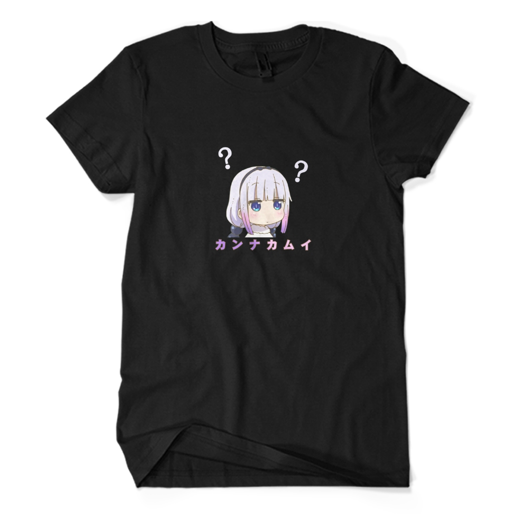 Kaos Distro Premium KANNA KAMUI BINGUNG - Baju DRAGON MAID Anime Manga Otaku Jepang Japan Unisex Dew