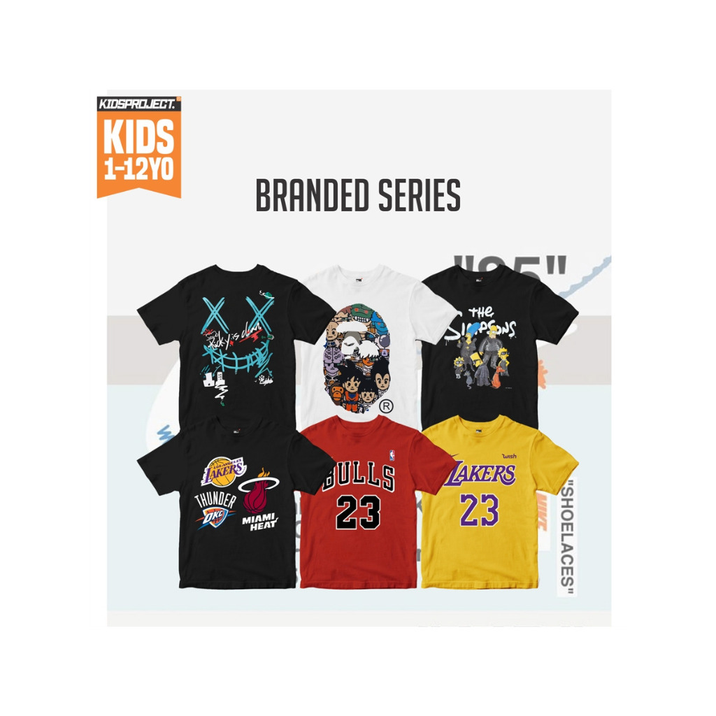BRANDED SERIES KAOS ANAK LAKI LAKI REMAJA TANGGUNG DISTRO 1-12TH 2