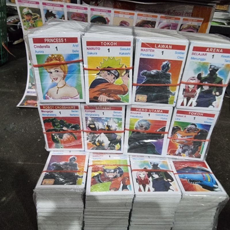 ✅ 1 IKAT KARTU KWARTET 320 LEMBAR / KARTU KWARTET / MAINAN KARTU KWARTET KARAKTER | TERVIRAL
