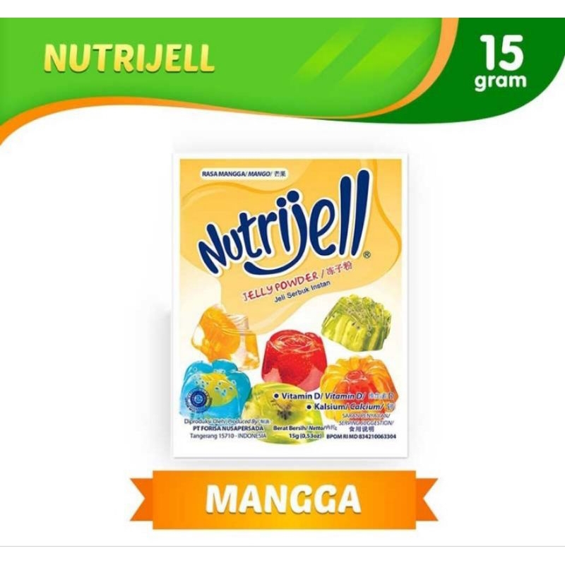 

Nutrijell Jelly Powder Mango 15g