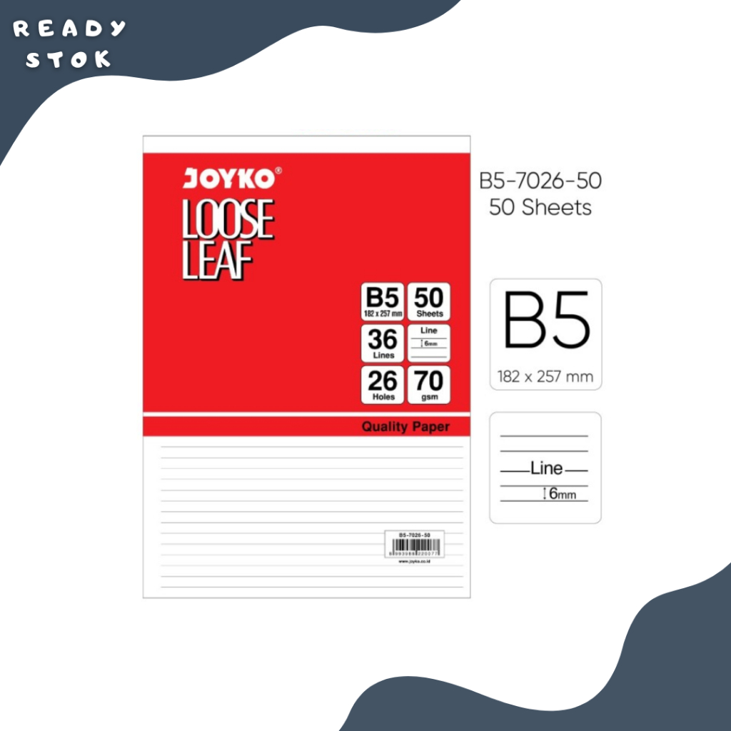 

LOOSE LEAF / REFILL BINDER B5-7026-50(PACK)