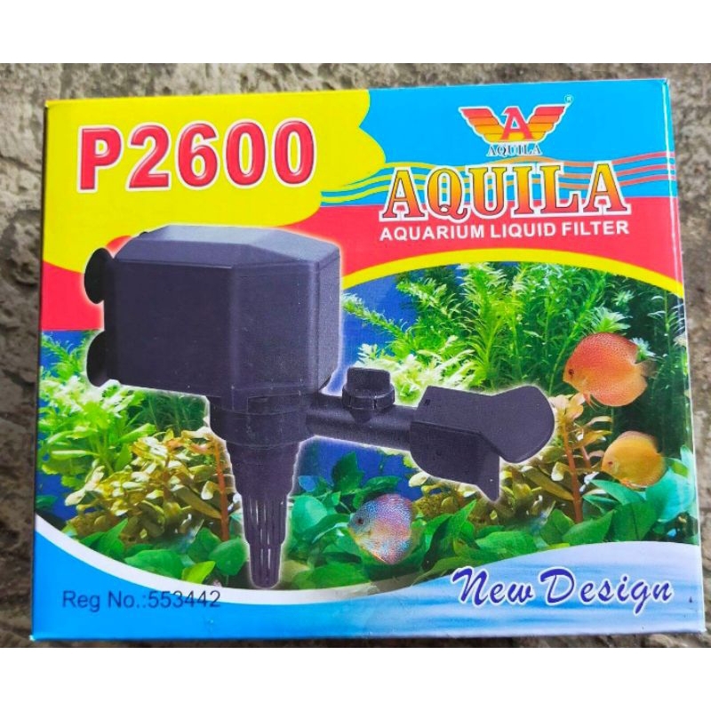 MESIN POMPA CELUP AQUILA P2600,MESIN FILTER POMPA AQUARIUM/KOLAM AQUILA P2600