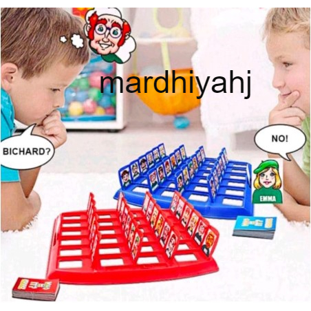 Permainan Tebak -tebakan Orang / Mainan Anak Tebak Gambar Board Game Who is it