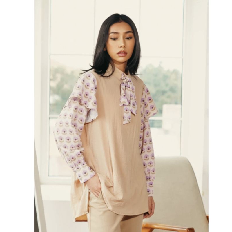 (NEW) Zashi top beige aleza label