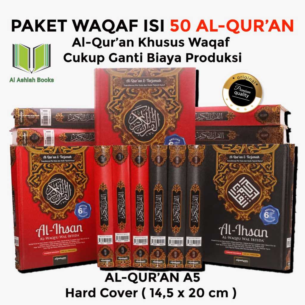 Al Ashlah Alquran Wakaf Isi 50 Terjemahan Latin Per Kata - A5