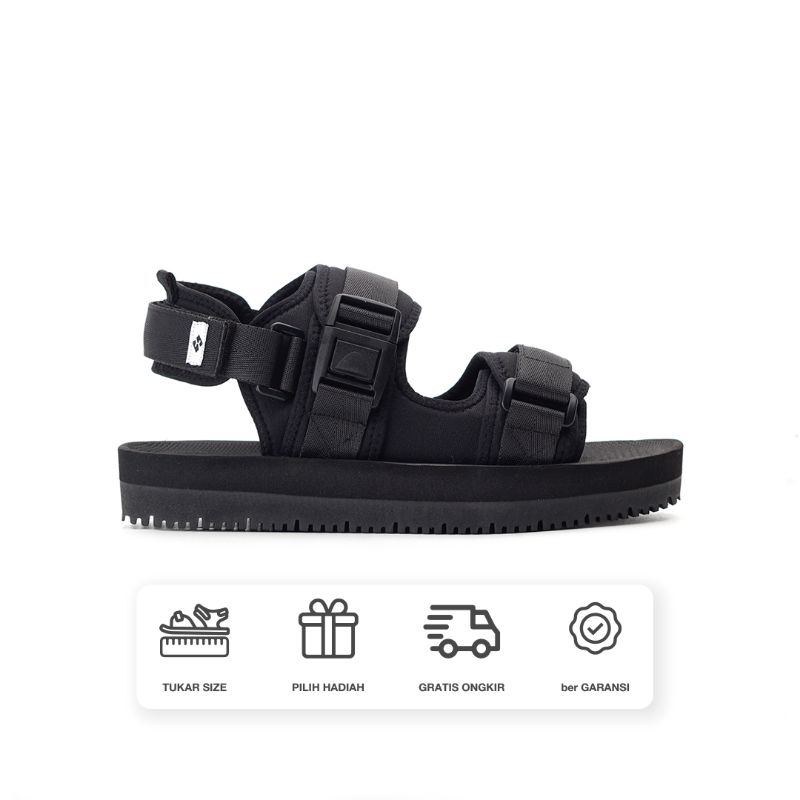 Higend - Nifty Prime Fullblack - Sepatu Sandal Traveling Sandal Gunung