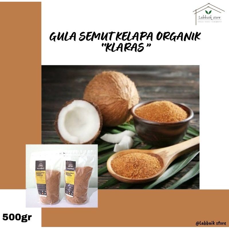 

Gula Semut Keelapa Organik Klaras 500gr