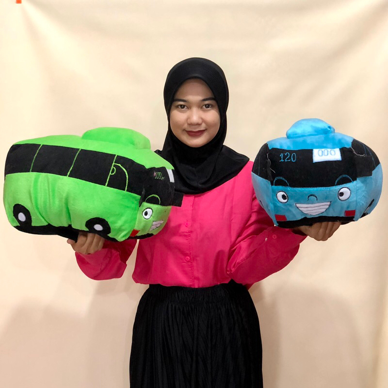 Boneka mobil Tayo Little Bus xl lucu Tayo Besar JUMBO Boneka mobilan bus party kuy