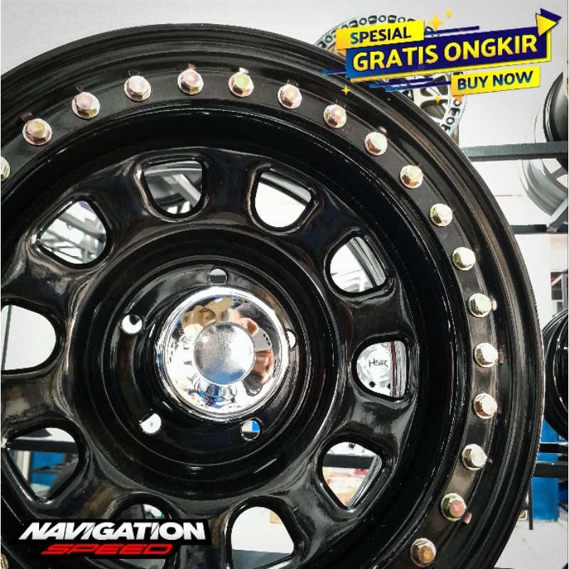 Velg Beadlock R16 Buat Taff, Feroza, Escuso, Jimny, Katana dll Hsr Beadlock Mokupo Ring 16
