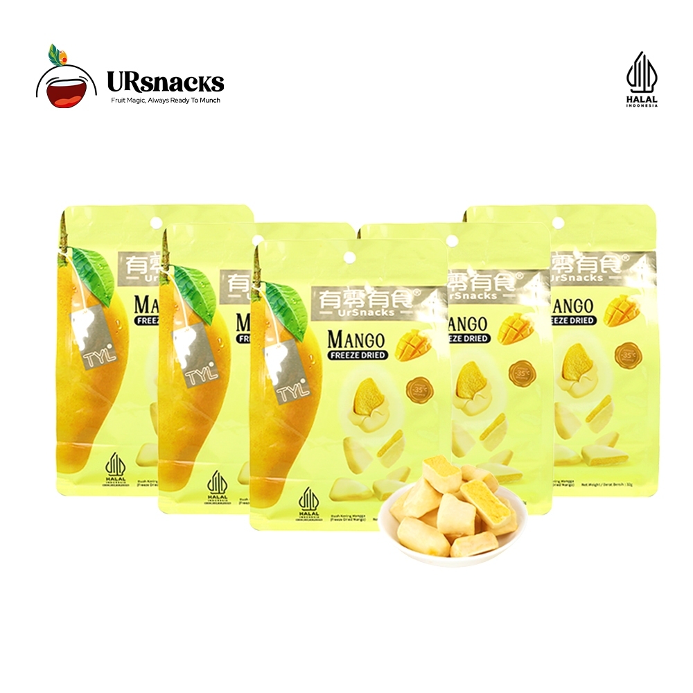 

URSNACKS - 5pcs Mango Freeze Dried 22gr