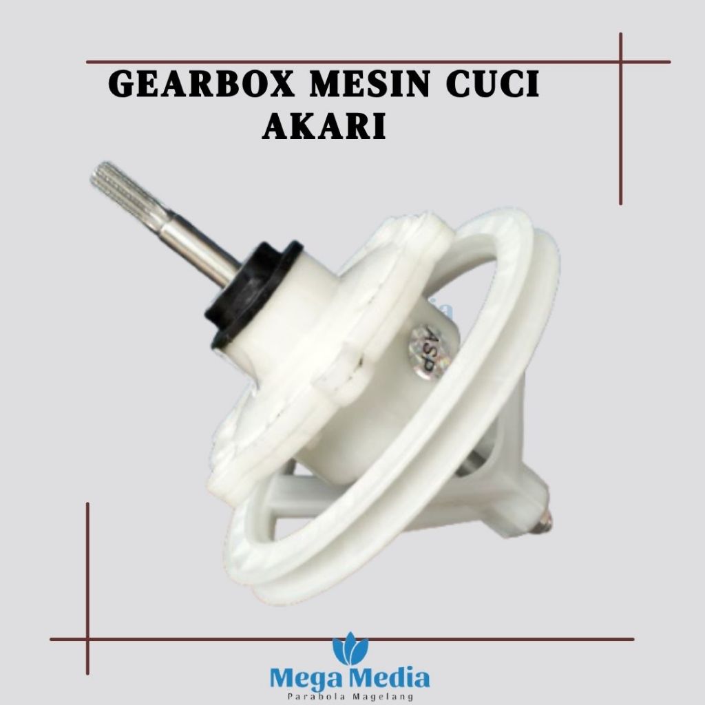 GEAR BOX MESIN CUCI 2 TABUNG AKARI | GEARBOX / GIRBOX / GERBOX PENCUCI AKARI