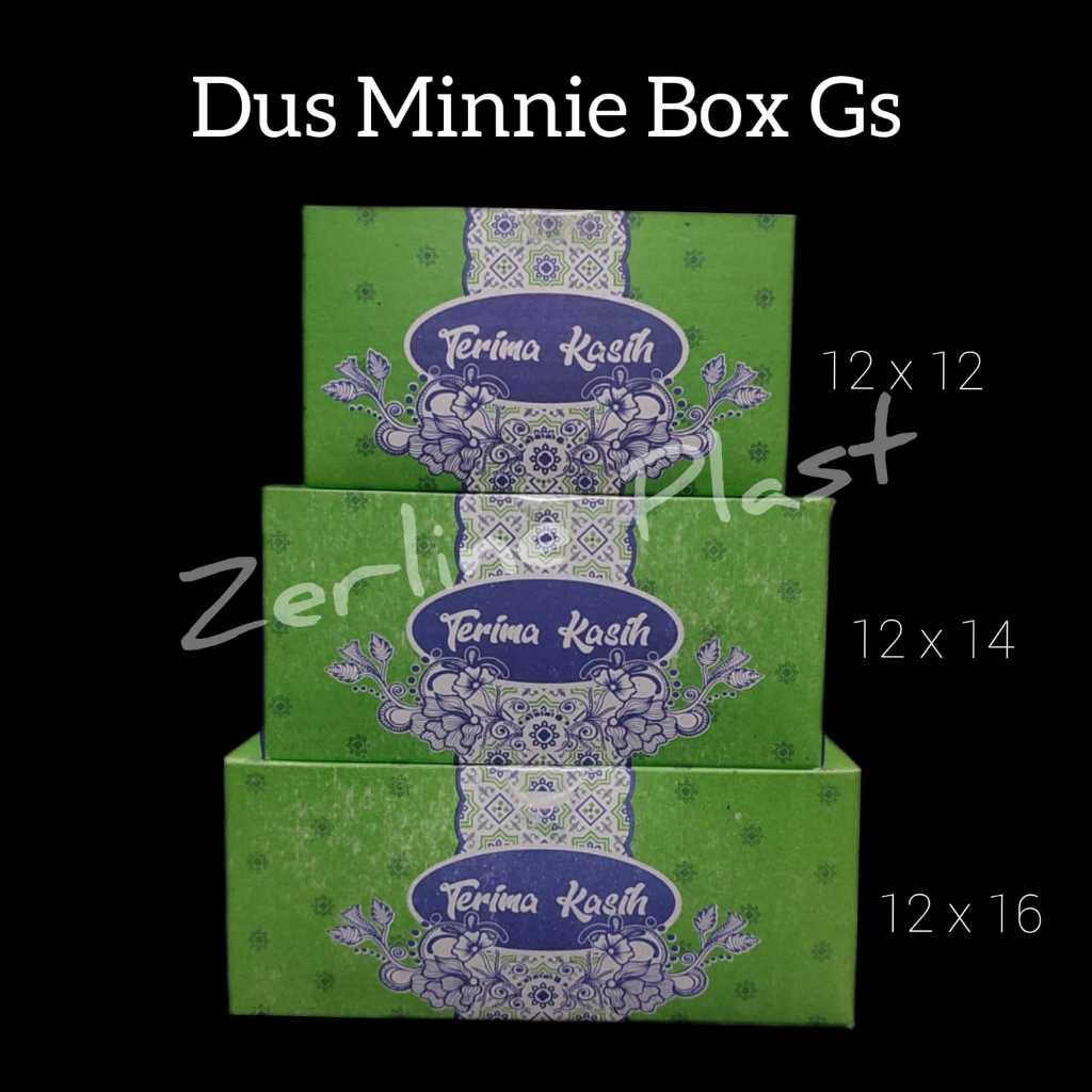 

Dus Kue GS MINNIE BOX - Box Kue Makanan/Snack @100pcs