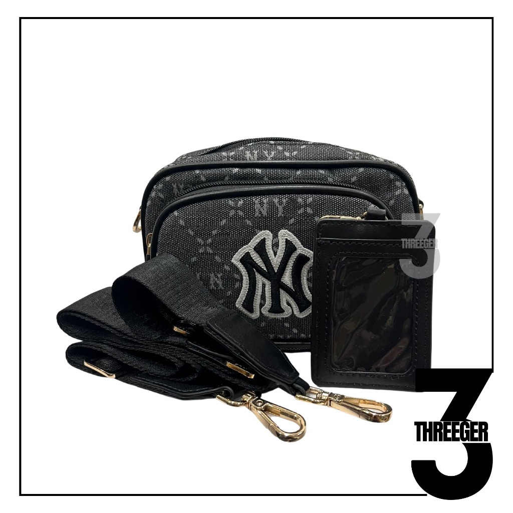 MLB NY Dia Monogram Mini Cross Bag Black Original