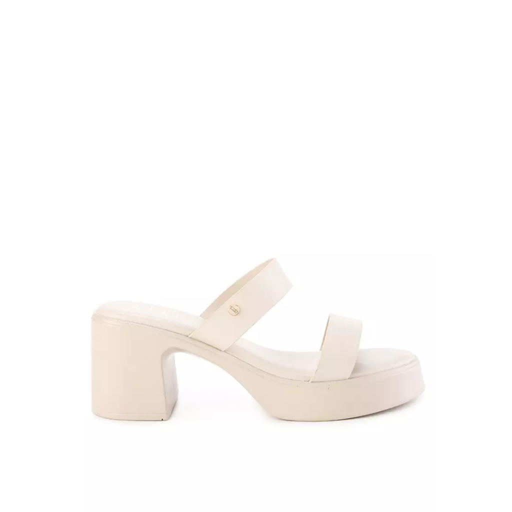 Elle - Ladies Shoes Heels Sandals 50044 Cream