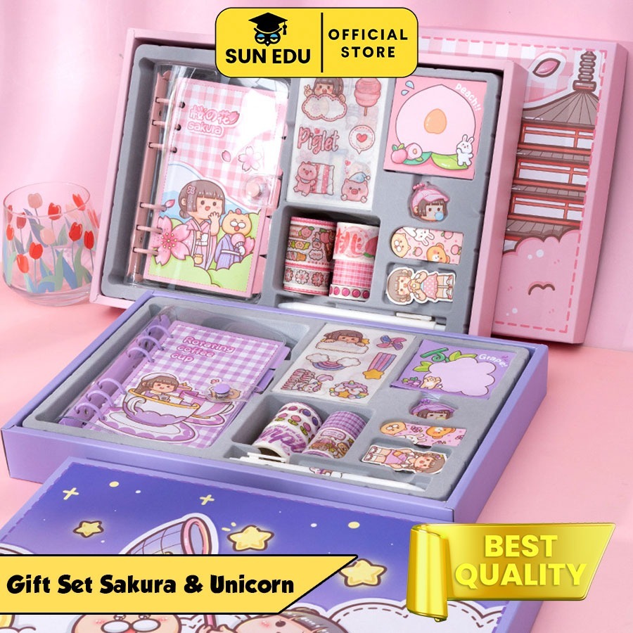 

10 in 1 Gift jurnal set/ Paket agenda hadiah hampers/ Notebook journal