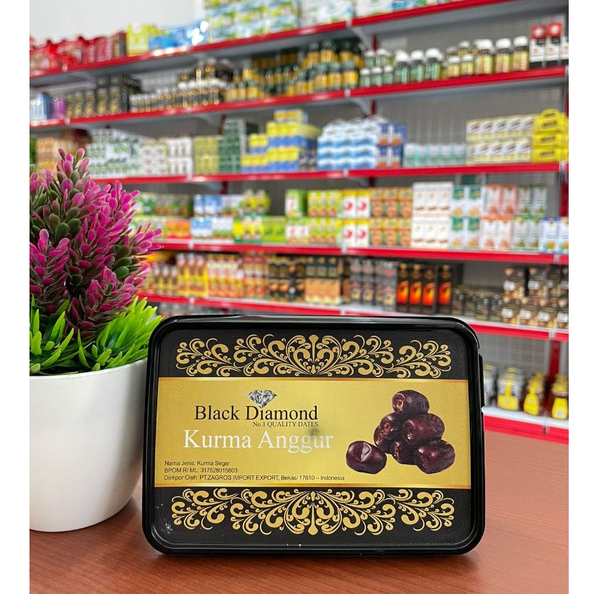 

Kurma BAM Black Diamond 550gr | Kurma Anggur Rasa Enak dan Lembut