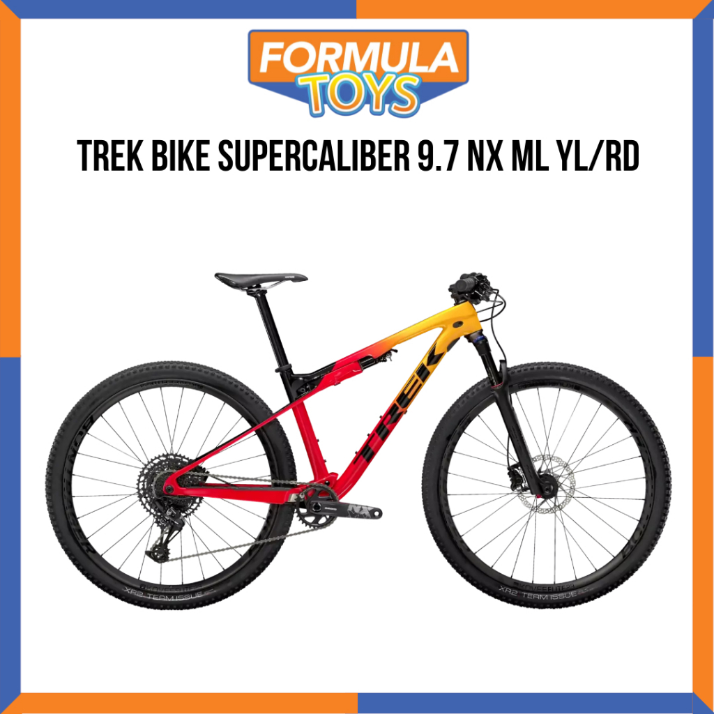 SEPEDA GUNUNG MTB TREK BIKE SUPERCALIBER 9.7 NX ML YL/RD