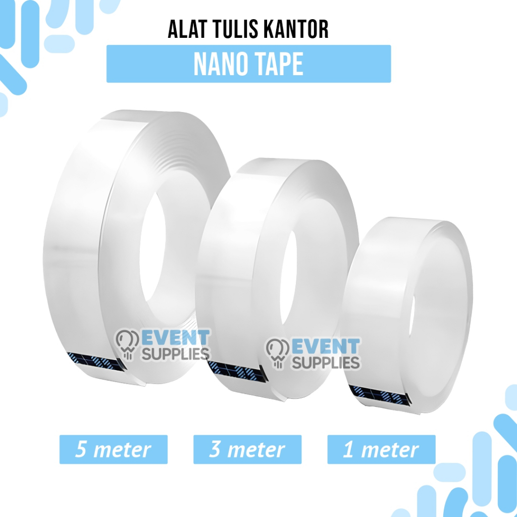 

Double Nano Tape Solasi Bening 1M 3M 5M / DIY Bubble Tiup