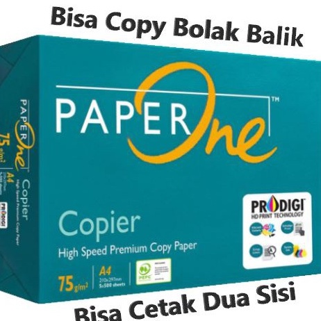 

READY STOK Termurah Kertas Print Fotocopy HVS A4 75 gr PaperOne Rim