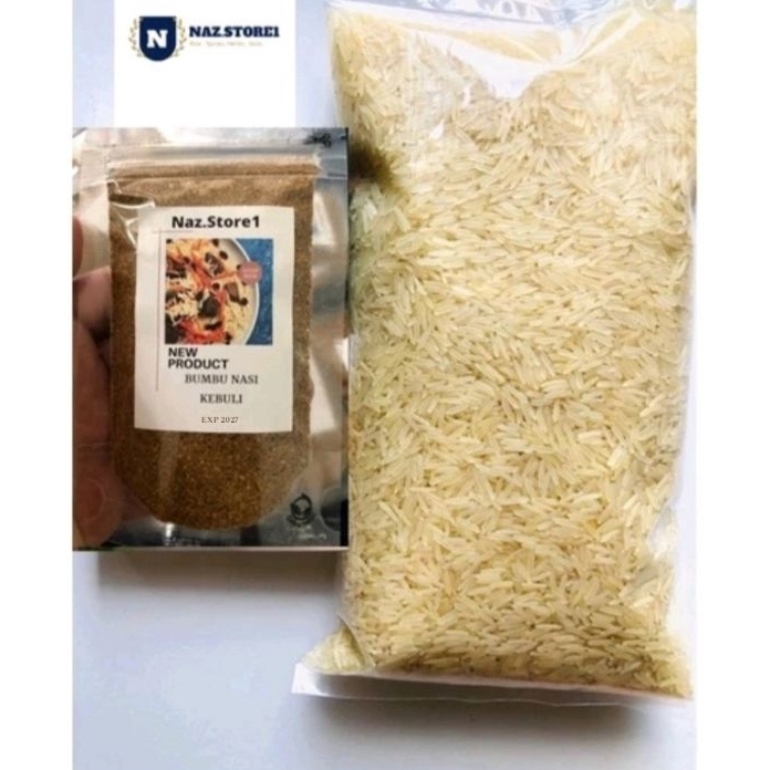 

V44859 Promo Paket Beras Basmati 1kg dan Bumbu Nasi Kebuli
