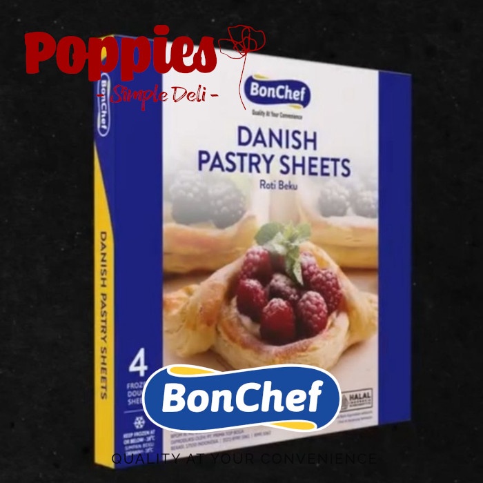 

BONCHEF Danish Pastry Sheet 75gr Cromboloni Pain au Chocolate dough gas