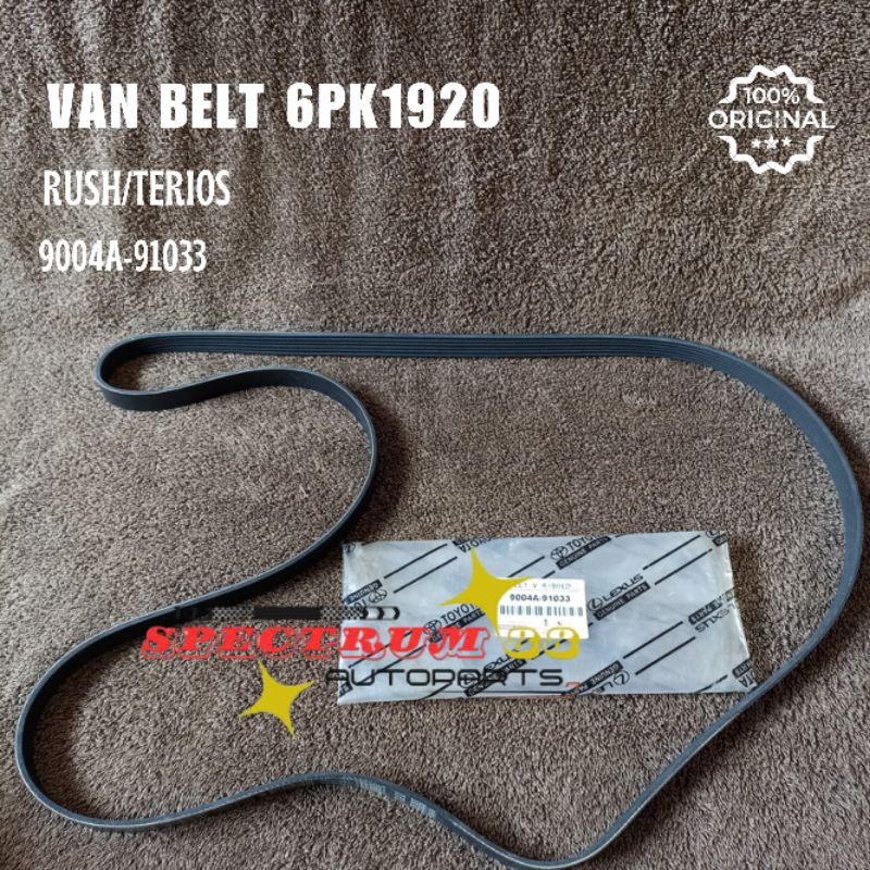 VAN BELT 6PK1920 RUSH, TERIOS | 9004A-91033