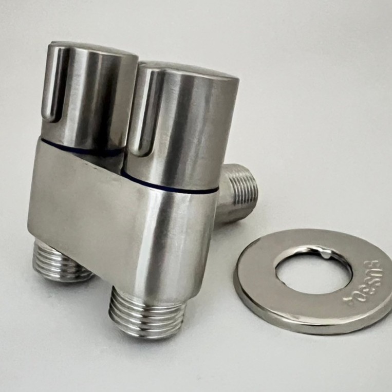Kran Cabang Stop Kran air Cabang Mini DUA HANDEL stainless steel tebal
