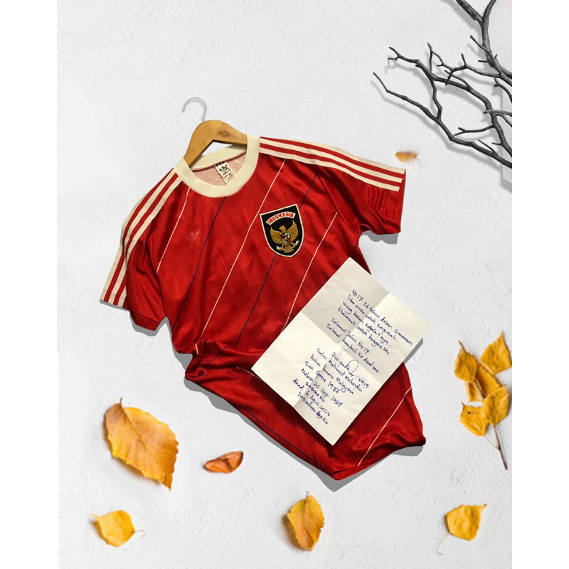 Matchworn jersey retro timnas vintage indonesia juara sea games 1987