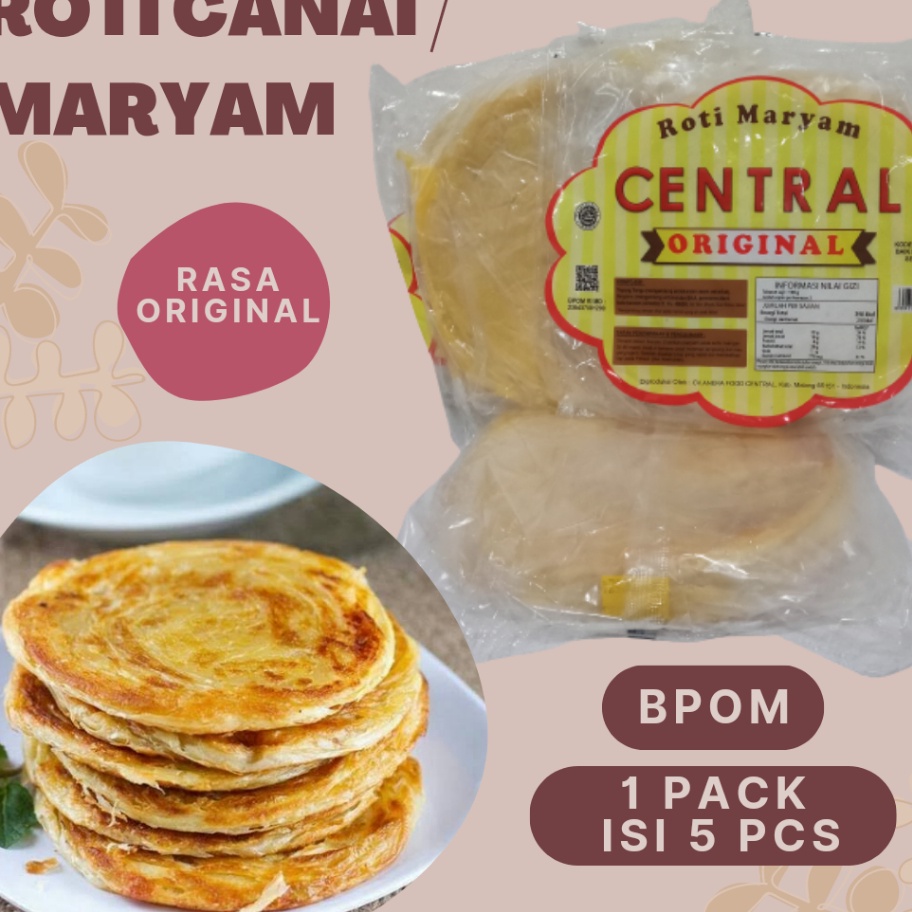 

Dijamin Ori Roti Cane Roti Maryam Isi 5 Harga Pabrik Roti canai isi 5