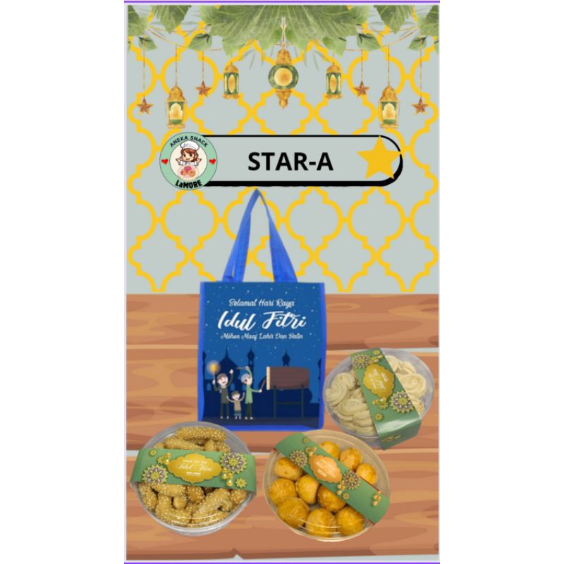 

Hampers Kue Kering Lebaran, Paket Kue kering, Paket LaMORE Star