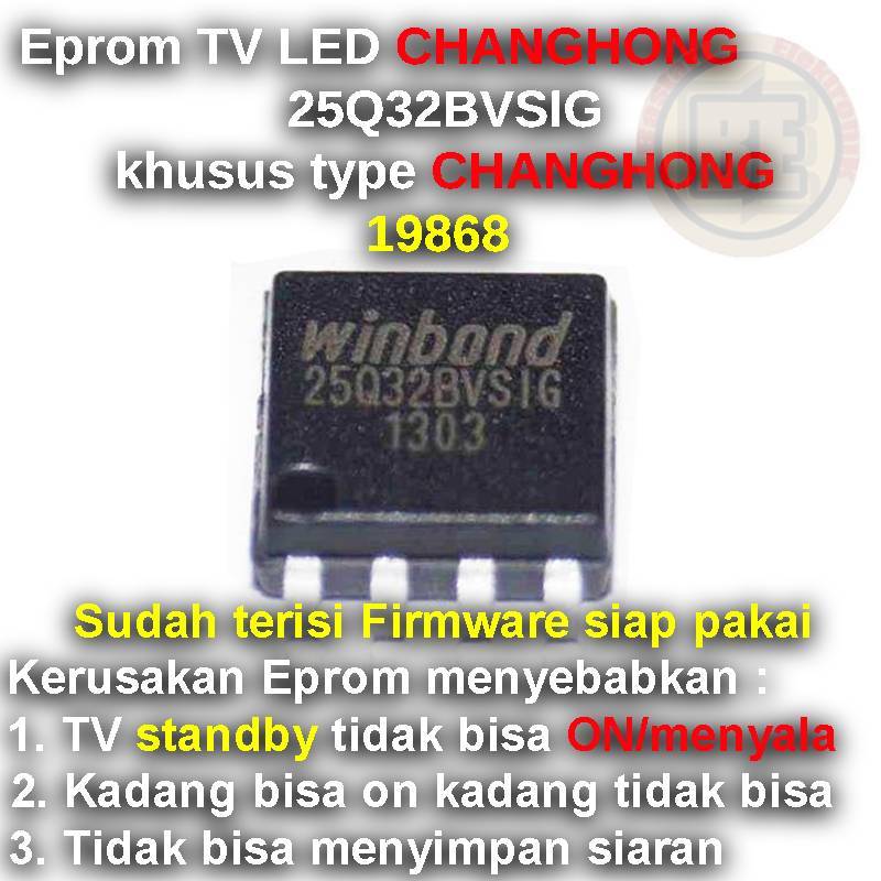 Ic Eprom Firmware TV CHANGHONG 19868