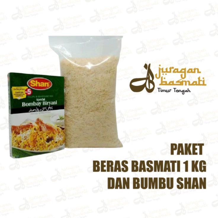 

GROSIR PAKET BERAS BASMATI 1KG BUMBU BERYANI