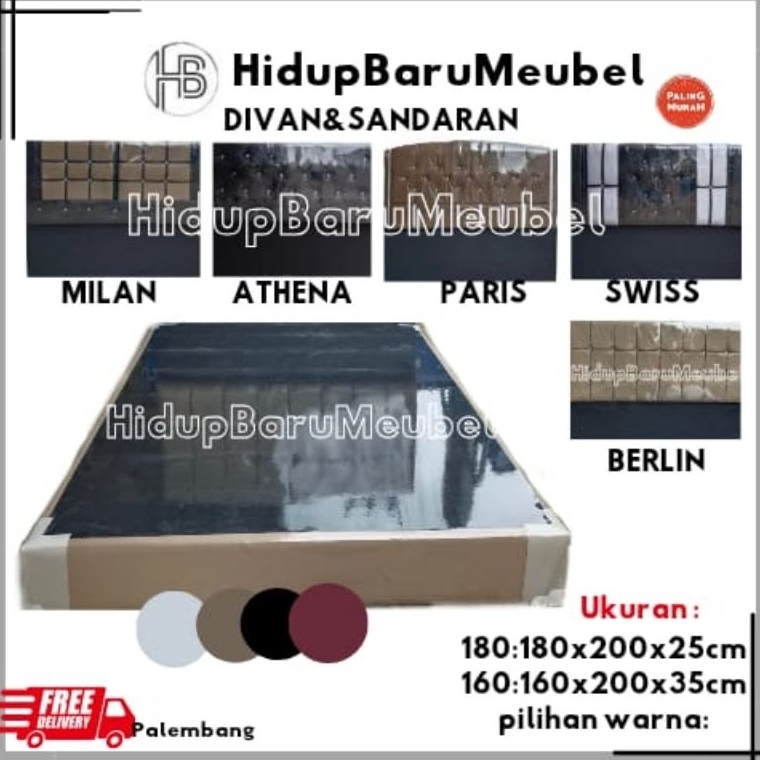 ART G95N Divan sandaran spring bed  alas kasur bok box home industry pabrik pabrikan  kayu kasur  di