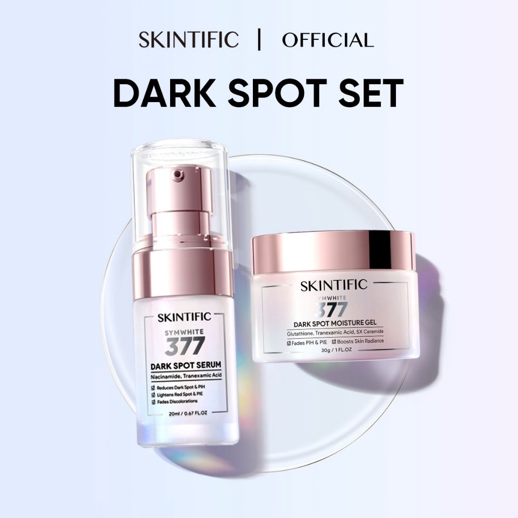 ART F79Y SKINTIFIC 2PCS Set Brightening  Anti Dark Spot Paket Skincare Symwhite 377 Serum  Symwhite 