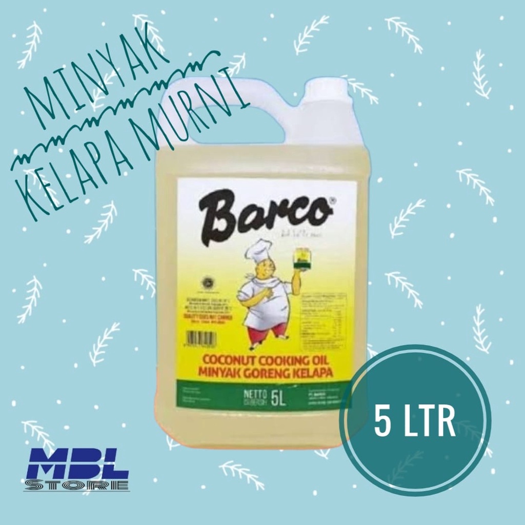 

Original Minyak Goreng Kelapa Barco 5 Liter Jerigen gas