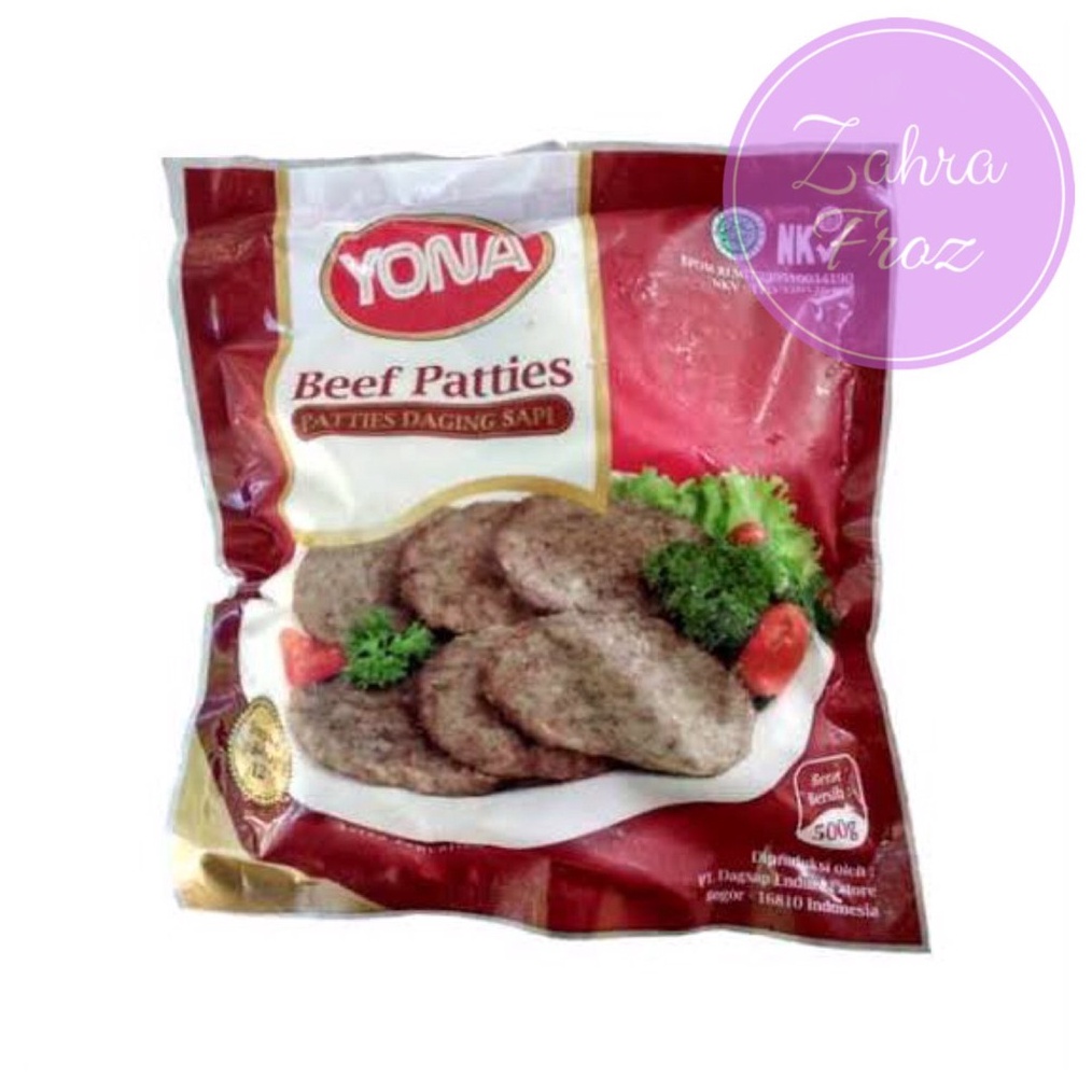 

COD YONA PATTIES DAGING SAPI 5 GR serbuuu