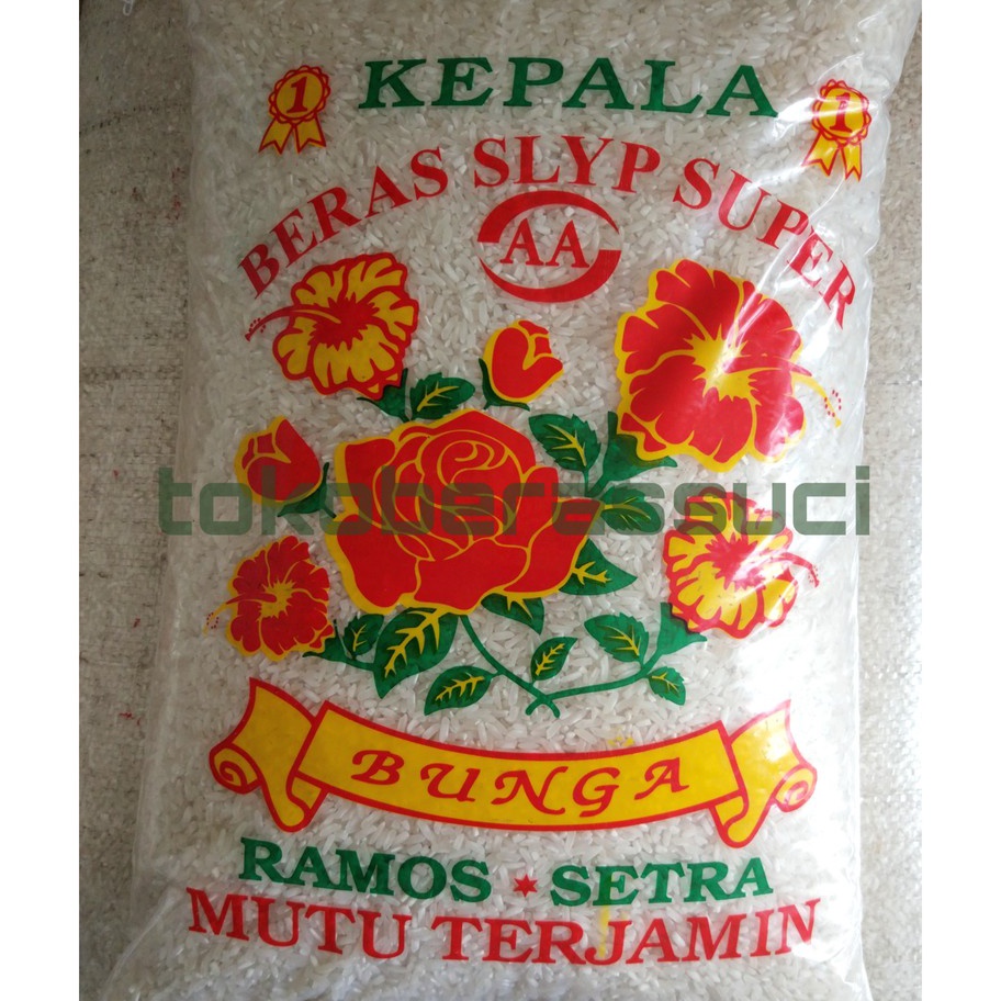 

SALE Beras 5KG 1KG 2KG Setra Ramos SLYP Cap Kembang Bunga