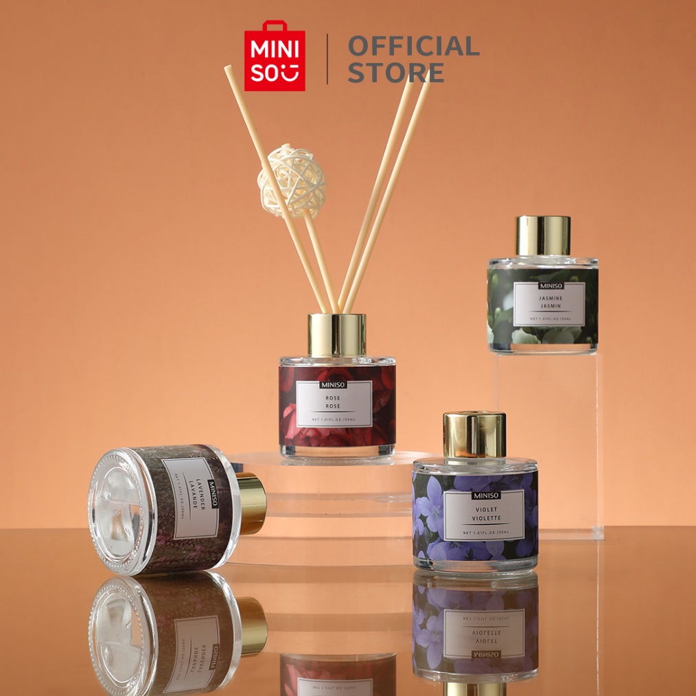 Bisa COD MINISO Garden Series Reed Diffuser 3ml Aromatherapy Pengharum Ruangan Floral Home Fragance 