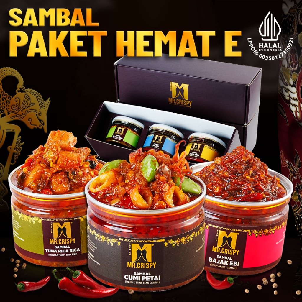 

Bisa COD PAKET SAMBEL HEMAT E MRCRISPYKOTAK HMPERS