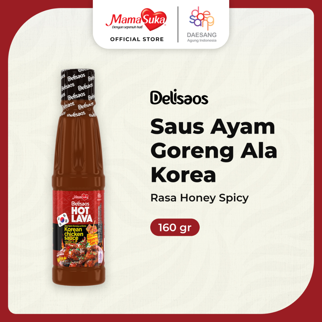 

MamaSuka - Delisaos Hot Lava Saus Ayam Goreng Ala Korea Honey Spicy 160 gr