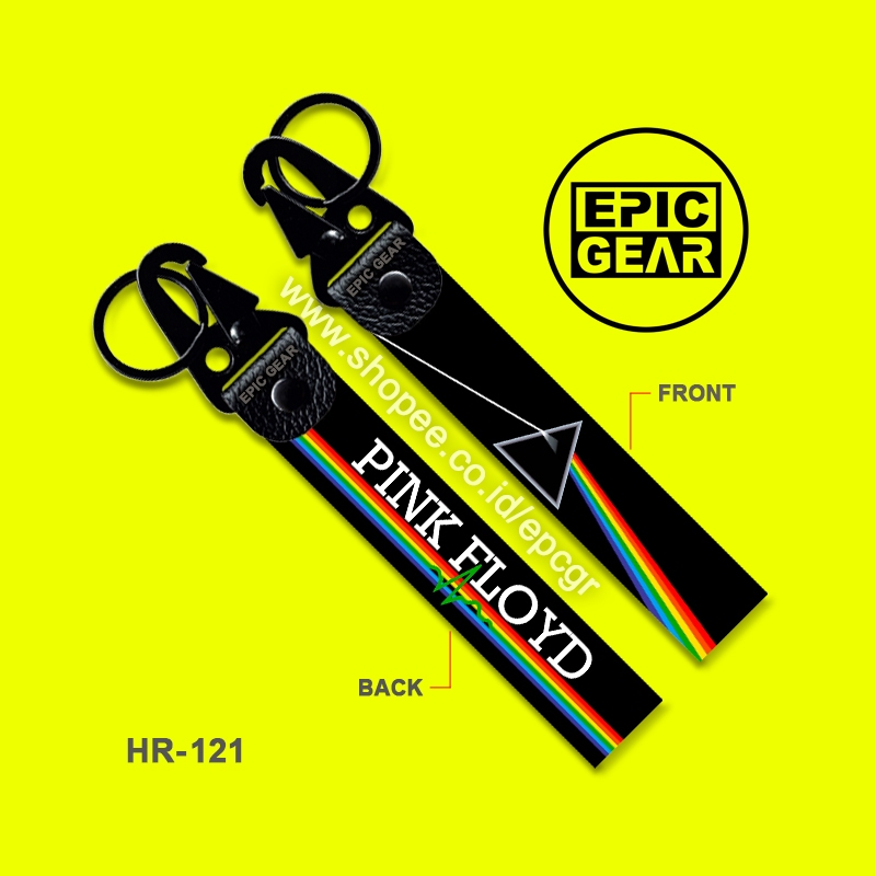 HIGH QUALITY GANTUNGAN KUNCI PINK FLOYD THE DARK SIDE OF THE MOON PREMIUM KEYCHAIN COVER ALBUM PRISM