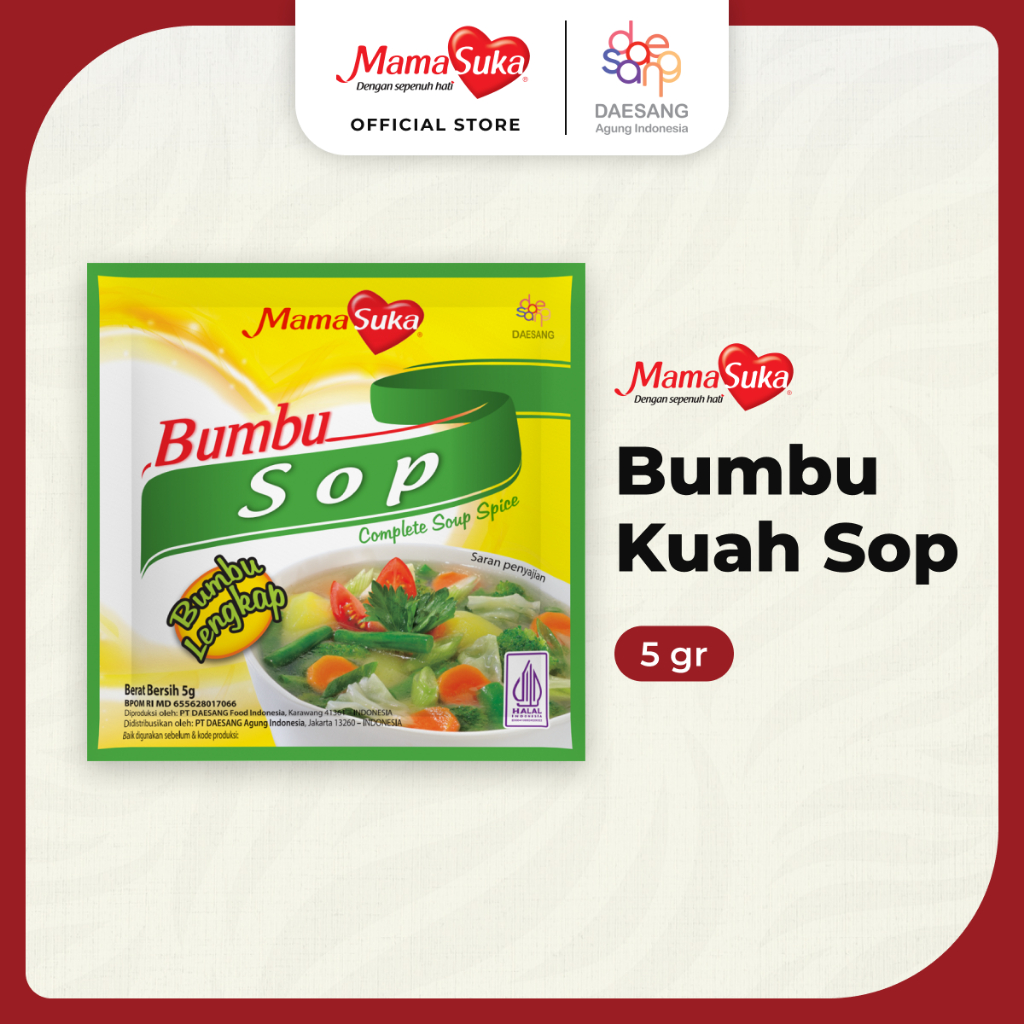 

MamaSuka - Bumbu Kuah Sop 5 gr