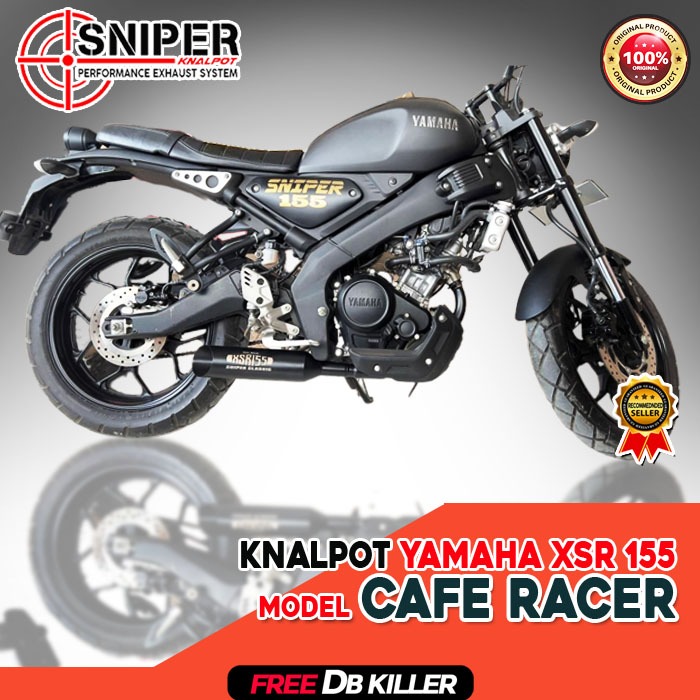 Knalpot Yamaha XSR 155 xsr155 Model Cafe Racer