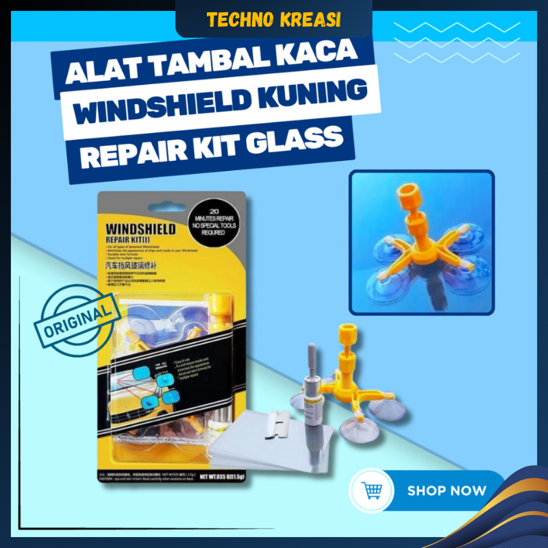 Lem Reparasi Kaca Mobil Hp Lcd Retak Windshield Glass Repair Kit Crack Repair Kit Car Windscreen Rep