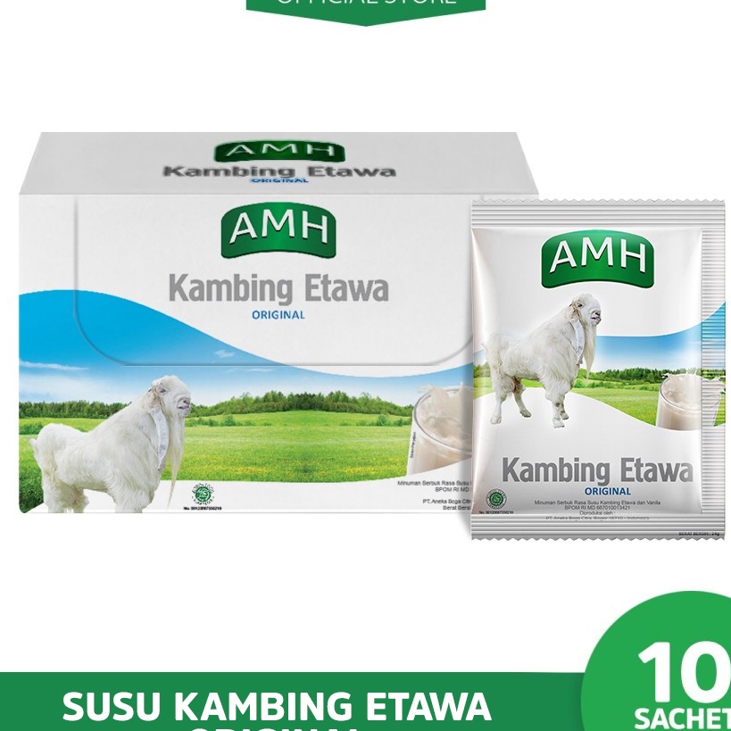 

PALING AMPUH AMH Susu Kambing Etawa Variant Original Box 1 sachet