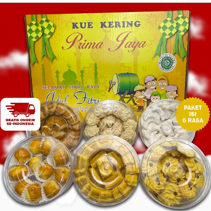 

D2289 PAKET KUE LEBARAN PRIMA JAYA PREMIUM PARCEL KUE KERING KUE LEBARAN 2