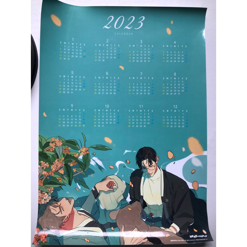 

runway hit daemuljeon 2023 calender webtoonshop